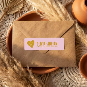 The Funky Nuptials Return Address Label