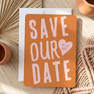 The Funky Nuptials Save the Date Card