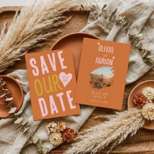 The Funky Nuptials Save the Date Card