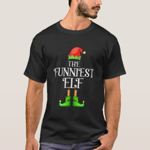 The Funniest Elf Matching Group Christmas T-Shirt