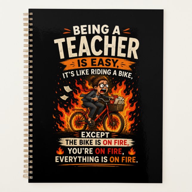 The Funniest Teacher Gift Ever! 🍎🔥 Planner (Front)