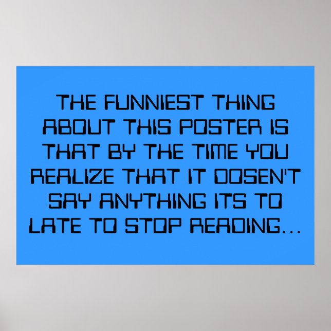 The funniest thing poster (Front)