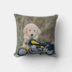 The funny biker  - cushion