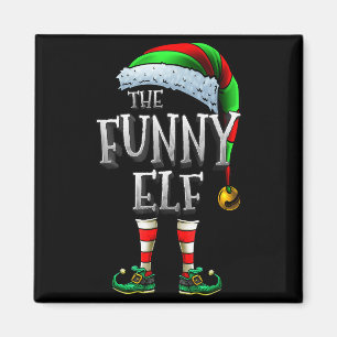 The Funny Elf Shirt Matching Family Funny Christma Magnet