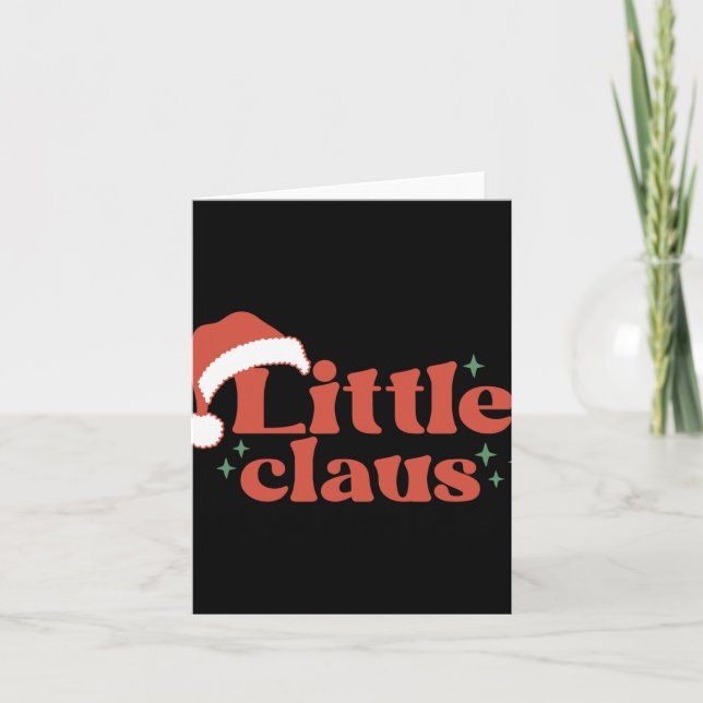 The Funny Family Little Claus T Shirt  Card (Front)