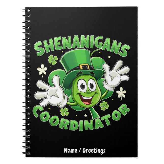  The Funny Shenanigans Coordinator  Notebook (Front)