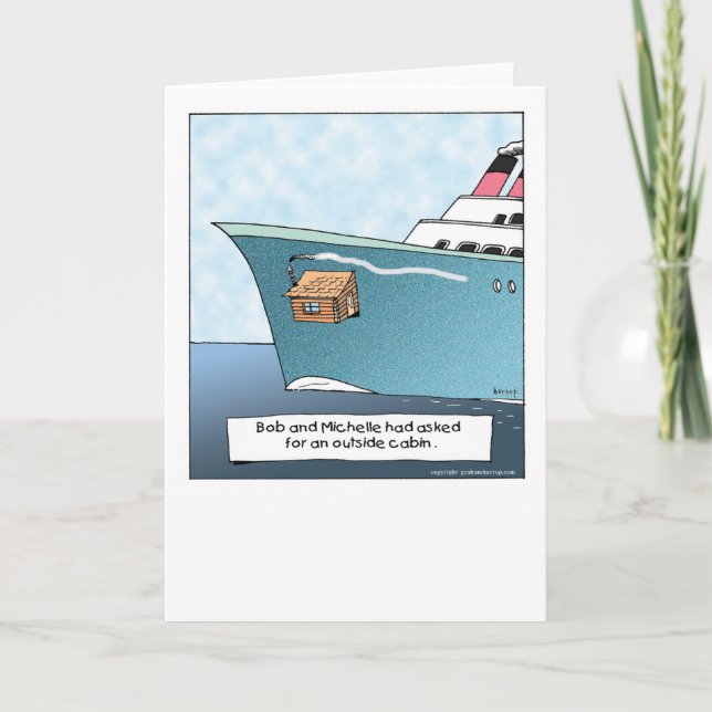 The Funny Side of Cruising greeting card-3 Card (Front)