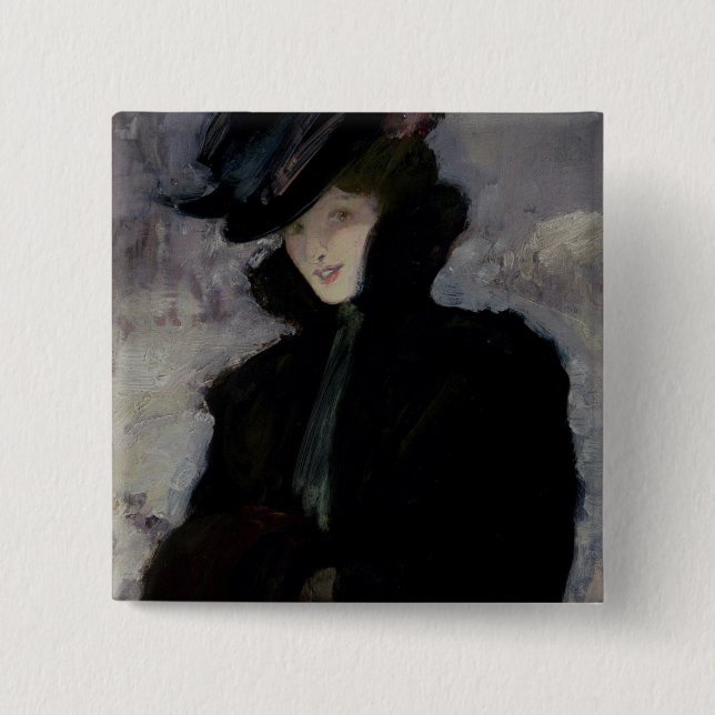 The Fur Coat 15 Cm Square Badge (Front)