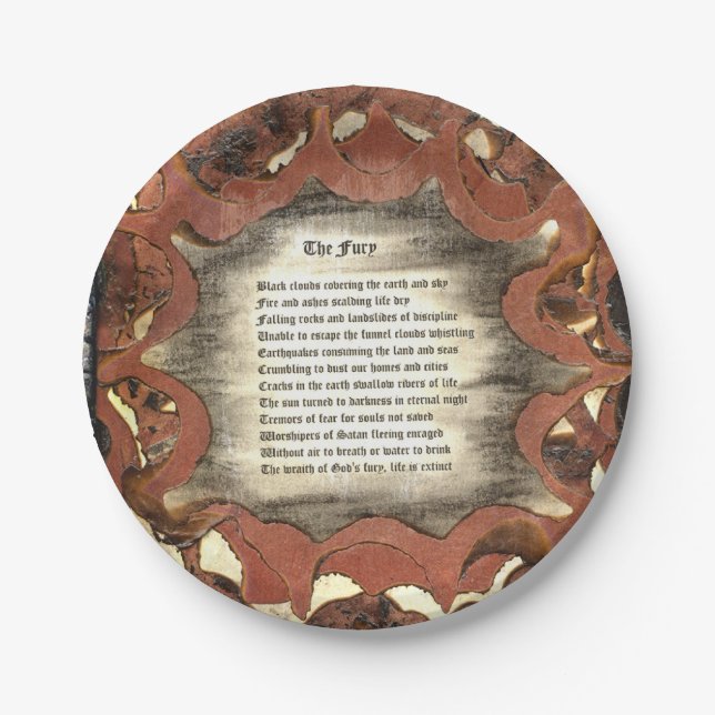 The Fury Paper Plate (Front)