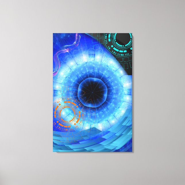 THE FUTURE AND PAST IN ONE DOOR. CANVAS PRINT (Front)