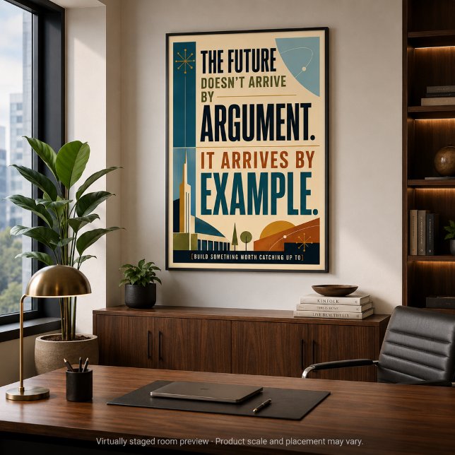The Future Arrives by Example MCM style Poster (Creator Uploaded)