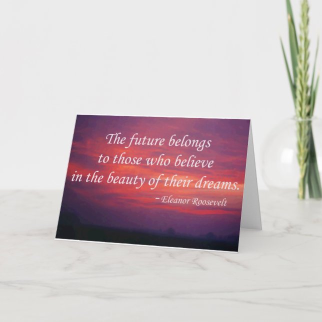 The Future Belongs Card (Front)