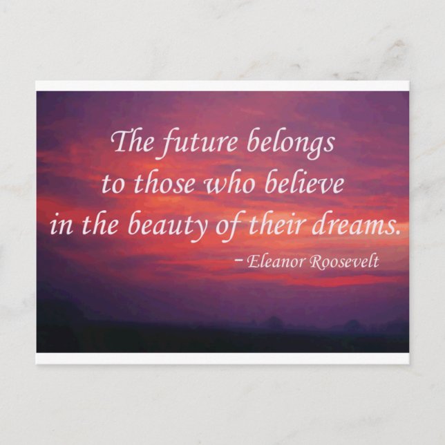 The Future Belongs Postcard (Front)