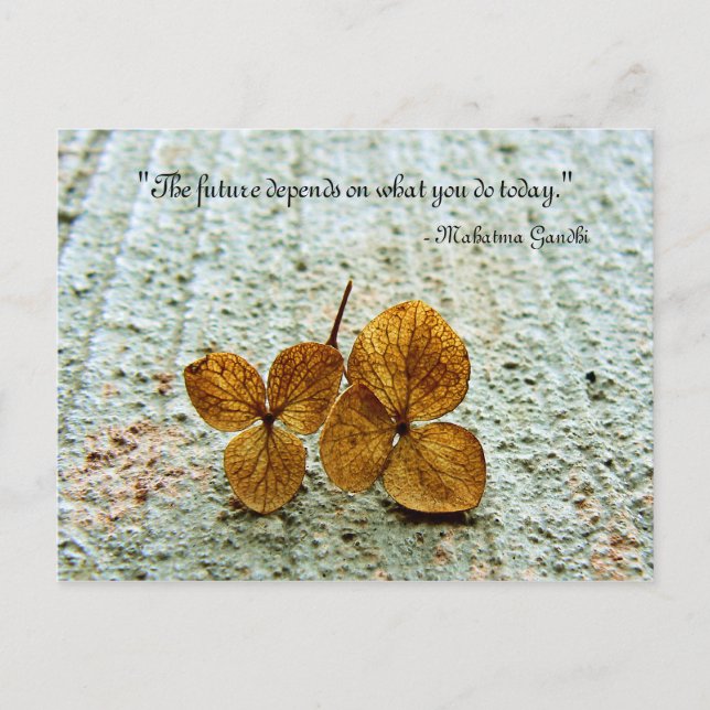 'The future depends on what you do today' Postcard (Front)