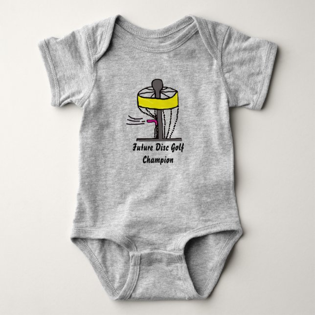 The Future Disc Golf champion baby onsie Baby Bodysuit (Front)