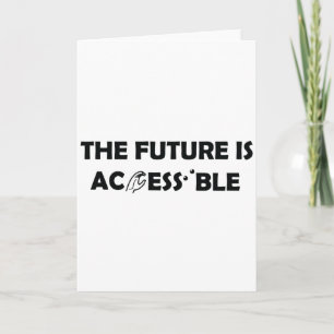 The Future Is Accessible ASL Sign Language Braille Card