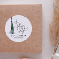 The Future Is Bright Graduation Green Tassel