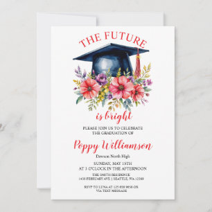 The Future Is Bright Graduation Party  Invitation
