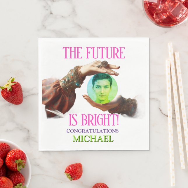 The Future Is Bright Prophet Fortune Teller  Napkin (Insitu)