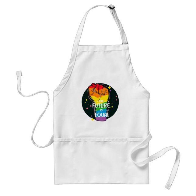 The Future Is Equal Raised Fist  Standard Apron (Front)