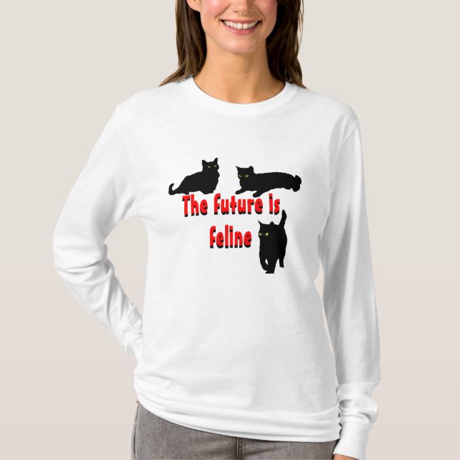 The Future is Feline T-Shirt (Front)