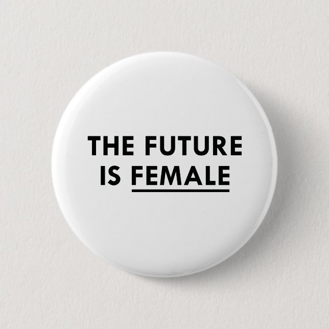 The Future Is Female 6 Cm Round Badge (Front)