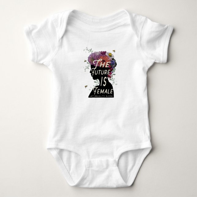The Future Is Female - baby bodysuit (Front)