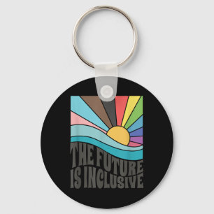The Future Is Inclusive Lgbt Gay Rights Pride _1 Key Ring