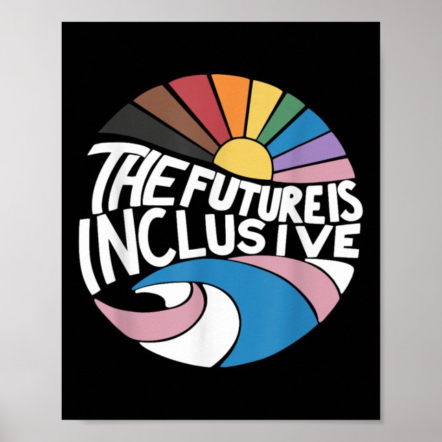 The Future Is Inclusive Lgbt Gay Rights Pride _2  Poster (Front)