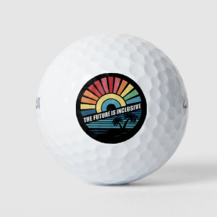 The Future Is Inclusive LGBT Gay Rights Pride Golf Balls