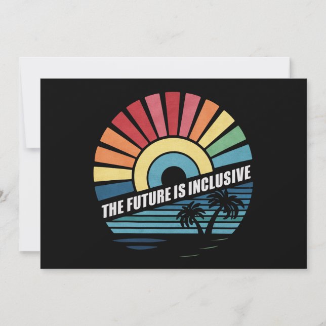 The Future Is Inclusive LGBT Gay Rights Pride  Invitation (Front)