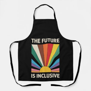 The Future Is Inclusive LGBTQ Pride Ally Rainbow Apron