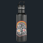 The Future is Inclusive Rainbow LGBTQ Flag Gay  710 Ml Water Bottle<br><div class="desc">The Future is Inclusive Rainbow LGBTQ Flag Gay Lesbian Pride Month</div>