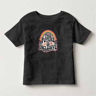 The Future is Inclusive Rainbow LGBTQ Flag Gay Toddler T-Shirt
