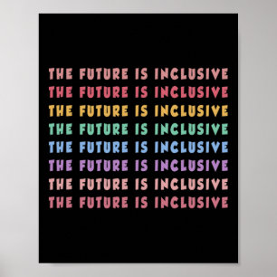 The Future Is Inclusive Special Education Teacher  Poster
