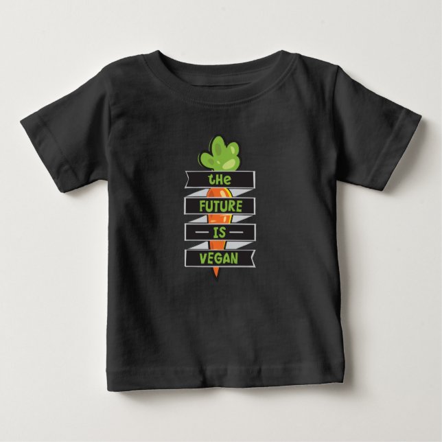 The Future Is Vegan Baby T-Shirt (Front)