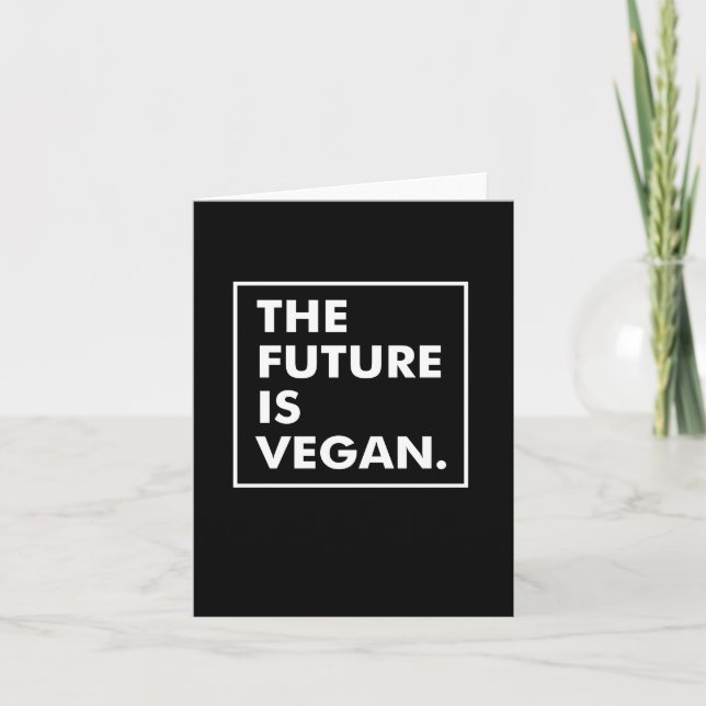 The Future Is Vegan Card (Front)
