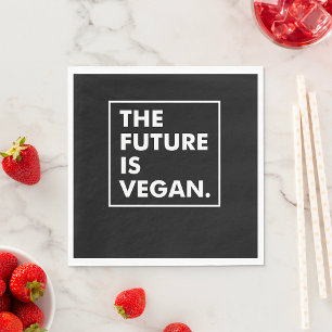 The Future Is Vegan Napkin
