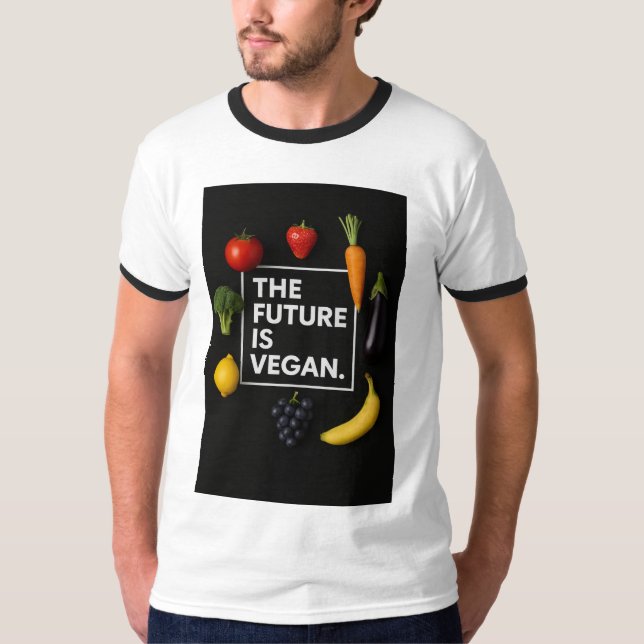 The Future Is Vegan T-Shirt – Animal Rights Tee (Front)