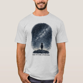 THE FUTURE IS WATCHING funny futuristic T-Shirt
