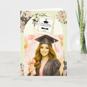 The Future is Yours – Elegant Girl Graduation Enco Card
