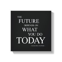 The Future Motivational Quote Wall Art Canvas