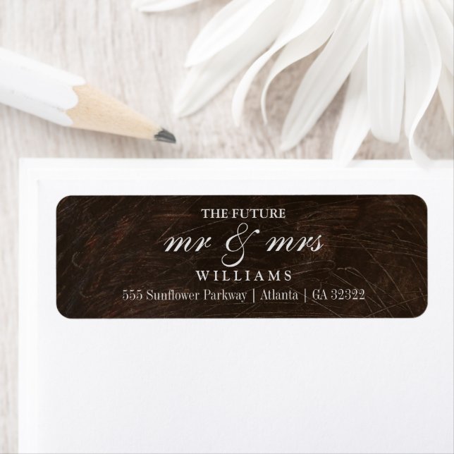 The Future Mr and Mrs Return Address (Insitu)