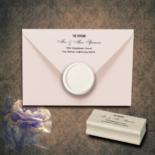 The Future Mr. and Mrs. Victorian Wedding Rubber Stamp
