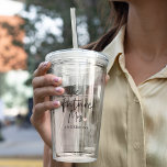 The Future Mrs and Your Name | Modern Beauty Gift Acrylic Tumbler<br><div class="desc">Introducing "The Future Mrs and Your Name" Modern Beauty Gift Set from Zazzle Celebrate the joyous occasion of the future Mrs. with a modern beauty gift set from Zazzle that combines luxury, personalisation, and style. This exclusive gift set is designed to make her feel truly special as she embarks on...</div>