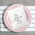 The Future Mrs and Your Name | Modern Beauty Gift Favour Bags<br><div class="desc">Introducing "The Future Mrs and Your Name" Modern Beauty Gift Set from Zazzle Celebrate the joyous occasion of the future Mrs. with a modern beauty gift set from Zazzle that combines luxury, personalisation, and style. This exclusive gift set is designed to make her feel truly special as she embarks on...</div>