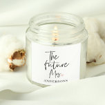 The Future Mrs and Your Name | Modern Beauty Gift Square Sticker<br><div class="desc">Introducing "The Future Mrs and Your Name" Modern Beauty Gift Set from Zazzle Celebrate the joyous occasion of the future Mrs. with a modern beauty gift set from Zazzle that combines luxury, personalisation, and style. This exclusive gift set is designed to make her feel truly special as she embarks on...</div>