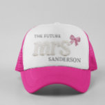 The Future Mrs Bride Faux Pearl Embroidered Patch  Trucker Hat<br><div class="desc">This design may be personalised in the area provided by changing the photo and/or text. Or it can be customised by clicking Personalise this Template and then choosing the click to customise further option and delete or change the colour of the background, add text, change the text colour or style,...</div>