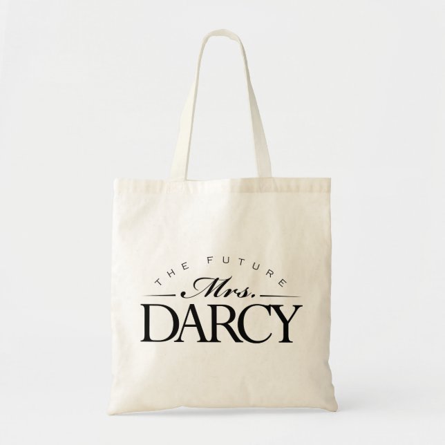 "The Future Mrs. Darcy" Tote Bag (Front)