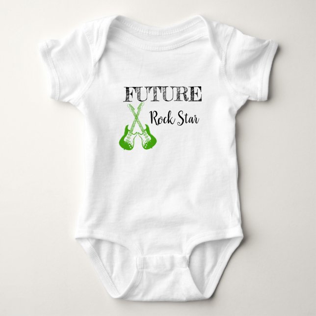 The Future of Rock and Roll Baby Bodysuit (Front)